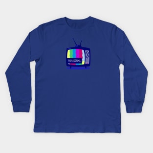 NO SIGNAL TV Kids Long Sleeve T-Shirt